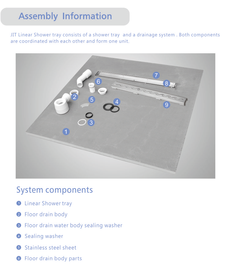 tileable Shower floor tray,tileable shower floor base