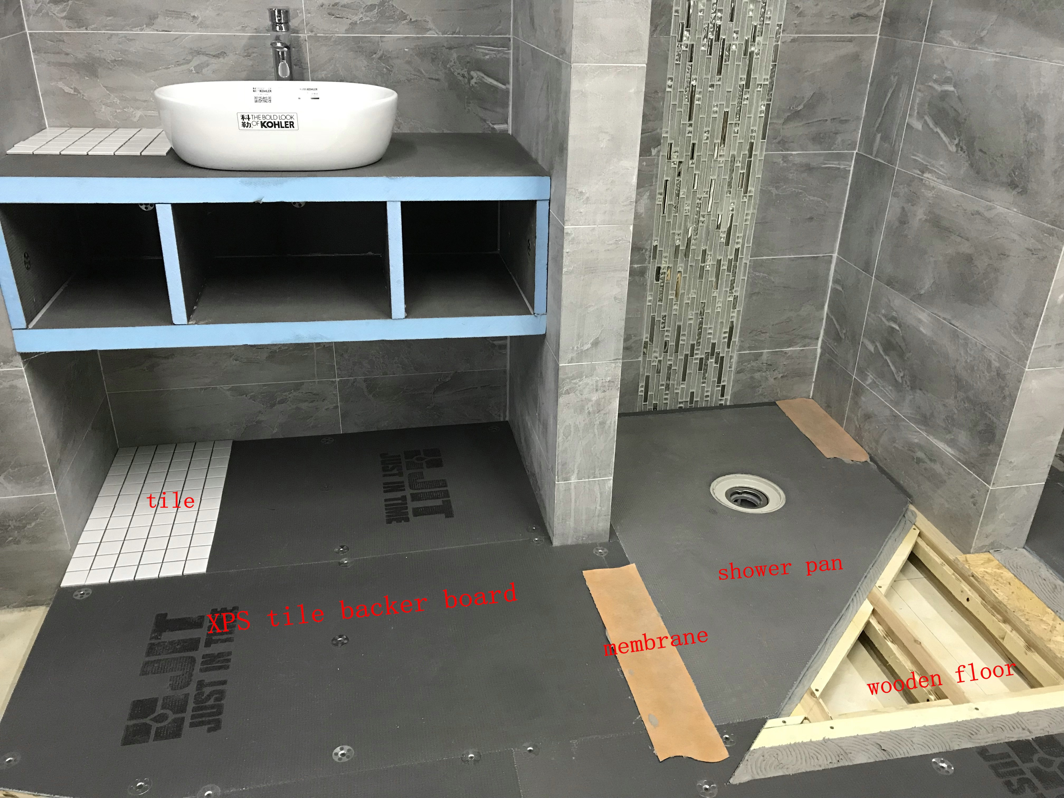 Shower Floor Tray Base Tileable Pan Lay Please See Below Installation Vedio